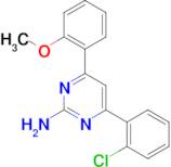 4-(2-chlorophenyl)-6-(2-methoxyphenyl)pyrimidin-2-amine