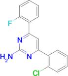 4-(2-chlorophenyl)-6-(2-fluorophenyl)pyrimidin-2-amine