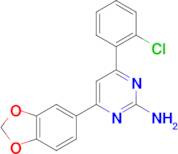 4-(2H-1,3-benzodioxol-5-yl)-6-(2-chlorophenyl)pyrimidin-2-amine