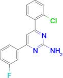 4-(2-chlorophenyl)-6-(3-fluorophenyl)pyrimidin-2-amine