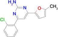 4-(2-chlorophenyl)-6-(5-methylfuran-2-yl)pyrimidin-2-amine