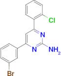 4-(3-bromophenyl)-6-(2-chlorophenyl)pyrimidin-2-amine