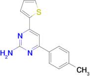 4-(4-methylphenyl)-6-(thiophen-2-yl)pyrimidin-2-amine