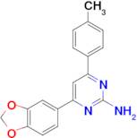 4-(2H-1,3-benzodioxol-5-yl)-6-(4-methylphenyl)pyrimidin-2-amine