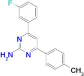 4-(3-fluorophenyl)-6-(4-methylphenyl)pyrimidin-2-amine