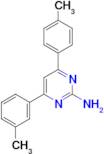 4-(3-methylphenyl)-6-(4-methylphenyl)pyrimidin-2-amine