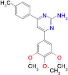 4-(4-methylphenyl)-6-(3,4,5-trimethoxyphenyl)pyrimidin-2-amine