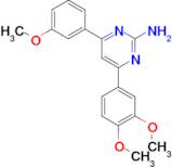 4-(3,4-dimethoxyphenyl)-6-(3-methoxyphenyl)pyrimidin-2-amine