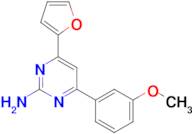 4-(furan-2-yl)-6-(3-methoxyphenyl)pyrimidin-2-amine