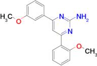 4-(2-methoxyphenyl)-6-(3-methoxyphenyl)pyrimidin-2-amine