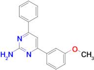 4-(3-methoxyphenyl)-6-phenylpyrimidin-2-amine