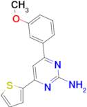 4-(3-methoxyphenyl)-6-(thiophen-2-yl)pyrimidin-2-amine