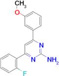 4-(2-fluorophenyl)-6-(3-methoxyphenyl)pyrimidin-2-amine