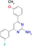 4-(3-fluorophenyl)-6-(3-methoxyphenyl)pyrimidin-2-amine