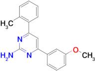 4-(3-methoxyphenyl)-6-(2-methylphenyl)pyrimidin-2-amine