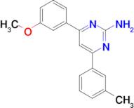 4-(3-methoxyphenyl)-6-(3-methylphenyl)pyrimidin-2-amine