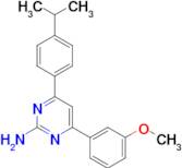 4-(3-methoxyphenyl)-6-[4-(propan-2-yl)phenyl]pyrimidin-2-amine