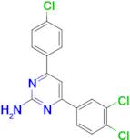 4-(4-chlorophenyl)-6-(3,4-dichlorophenyl)pyrimidin-2-amine