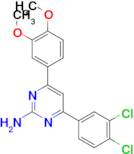 4-(3,4-dichlorophenyl)-6-(3,4-dimethoxyphenyl)pyrimidin-2-amine