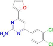 4-(3,4-dichlorophenyl)-6-(furan-2-yl)pyrimidin-2-amine