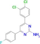 4-(3,4-dichlorophenyl)-6-(4-fluorophenyl)pyrimidin-2-amine