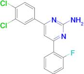 4-(3,4-dichlorophenyl)-6-(2-fluorophenyl)pyrimidin-2-amine