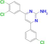 4-(3-chlorophenyl)-6-(3,4-dichlorophenyl)pyrimidin-2-amine