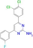 4-(3,4-dichlorophenyl)-6-(3-fluorophenyl)pyrimidin-2-amine