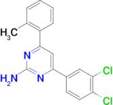 4-(3,4-dichlorophenyl)-6-(2-methylphenyl)pyrimidin-2-amine