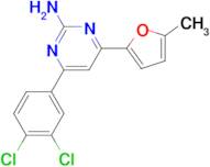 4-(3,4-dichlorophenyl)-6-(5-methylfuran-2-yl)pyrimidin-2-amine