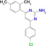 4-(4-chlorophenyl)-6-(2,4-dimethylphenyl)pyrimidin-2-amine