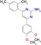 4-(3,4-dimethoxyphenyl)-6-(2,4-dimethylphenyl)pyrimidin-2-amine