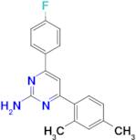 4-(2,4-dimethylphenyl)-6-(4-fluorophenyl)pyrimidin-2-amine