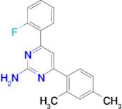 4-(2,4-dimethylphenyl)-6-(2-fluorophenyl)pyrimidin-2-amine