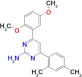 4-(2,5-dimethoxyphenyl)-6-(2,4-dimethylphenyl)pyrimidin-2-amine