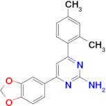 4-(2H-1,3-benzodioxol-5-yl)-6-(2,4-dimethylphenyl)pyrimidin-2-amine