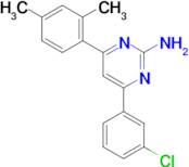 4-(3-chlorophenyl)-6-(2,4-dimethylphenyl)pyrimidin-2-amine