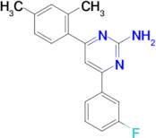 4-(2,4-dimethylphenyl)-6-(3-fluorophenyl)pyrimidin-2-amine