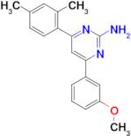 4-(2,4-dimethylphenyl)-6-(3-methoxyphenyl)pyrimidin-2-amine