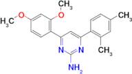 4-(2,4-dimethoxyphenyl)-6-(2,4-dimethylphenyl)pyrimidin-2-amine