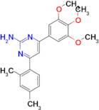 4-(2,4-dimethylphenyl)-6-(3,4,5-trimethoxyphenyl)pyrimidin-2-amine