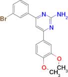 4-(3-bromophenyl)-6-(3,4-dimethoxyphenyl)pyrimidin-2-amine