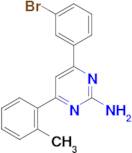 4-(3-bromophenyl)-6-(2-methylphenyl)pyrimidin-2-amine