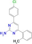 4-(4-chlorophenyl)-6-(2-methylphenyl)pyrimidin-2-amine