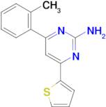 4-(2-methylphenyl)-6-(thiophen-2-yl)pyrimidin-2-amine