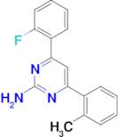 4-(2-fluorophenyl)-6-(2-methylphenyl)pyrimidin-2-amine