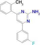 4-(3-fluorophenyl)-6-(2-methylphenyl)pyrimidin-2-amine