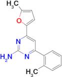 4-(5-methylfuran-2-yl)-6-(2-methylphenyl)pyrimidin-2-amine