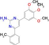 4-(2-methylphenyl)-6-(3,4,5-trimethoxyphenyl)pyrimidin-2-amine