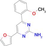 4-(furan-2-yl)-6-(2-methoxyphenyl)pyrimidin-2-amine